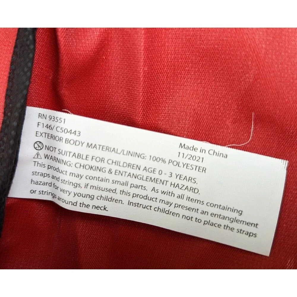 NWOT Adventure Trails Classic Lightweight Backpack Pocket Polyester Red